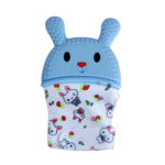Baby Teether Rabbit Gloves – Soft Silicone Teething Mitten for 3-7 Months, BPA-Free - Image 2