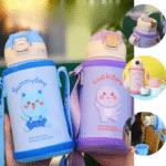 Kids Thermos Water Bottle with Strap and Holder - Image 9