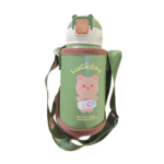 Kids Thermos Water Bottle with Strap and Holder - Image 3