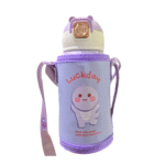 Kids Thermos Water Bottle with Strap and Holder - Image 2