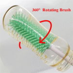 2pcs Baby Bottle Brush Cleaner Set – Gentle, BPA-Free, Easy Grip (Assorted color) - Image 6