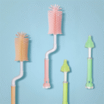 2pcs Baby Bottle Brush Cleaner Set – Gentle, BPA-Free, Easy Grip (Assorted color) - Image 8