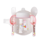 Baby Feeding Set (Bowl with Handle, Bottle, Spoon & Fork) - Image 5