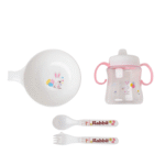 Baby Feeding Set (Bowl with Handle, Bottle, Spoon & Fork) - Image 4