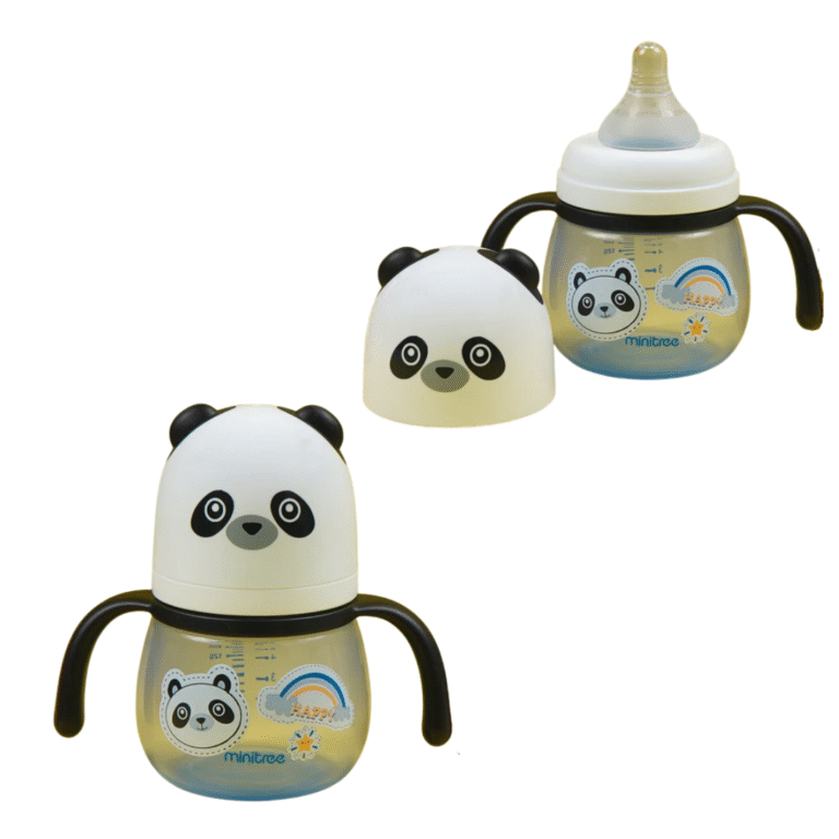 300ml Glass Baby Feeding Bottle with Handle
