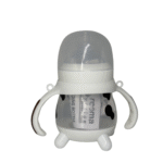 180ml Baby Feeding Bottle with Handle | Cute Cow Design | BPA-Free - Image 3