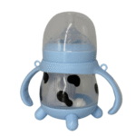 180ml Baby Feeding Bottle with Handle | Cute Cow Design | BPA-Free - Image 4