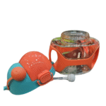 Kids Water Bottle with Handle & Strap – Flip-Top & Straw Sipper, Leak-Proof, BPA-Free (Assorted Color) - Image 3