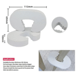 2PCS Safety Door Stopper for Babies | Finger Pinch Guard, Soft Foam, Easy Fit - Image 4