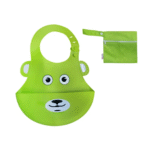 Silicone Bib and Bag Set – Mess-Free Baby Feeding | Portable & Easy to Clean - Image 3