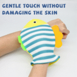Fish Baby Bath Gloves with Net – Soft, Fun, Quick-Drying, Assorted Colors - Image 7