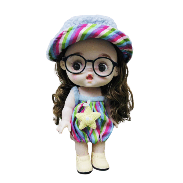 Doll with Eyeglass & Accessories