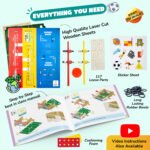SMARTIVITY Foosball | DIY Tabletop Soccer Kit for Kids Ages 6-14 | STEM Learning, Sustainable Wood, Screen-Free Play - Image 4