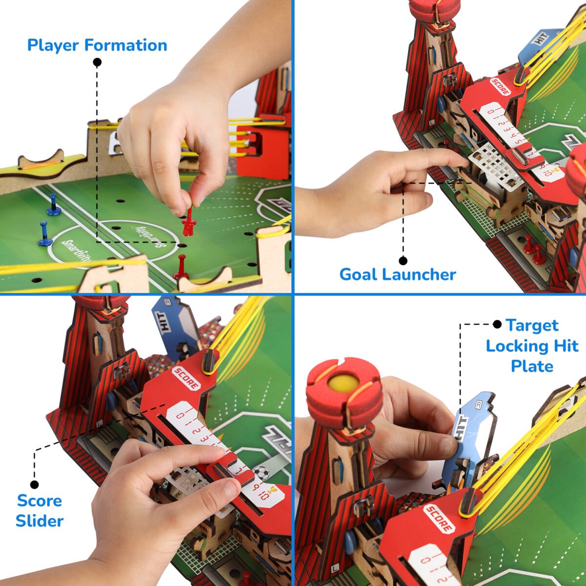 SMARTIVITY Mini Football | DIY Tabletop Soccer Game for Kids Ages 6-14 | STEM Learning | Safe, Eco-Friendly, Screen-Free Play - Image 3