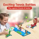 SMARTIVITY Mini Tennis | DIY STEM Tabletop Tennis Game for Kids Ages 6-14 | Build, Play & Learn | Screen-Free Educational Toy | Sustainable Wood - Image 4