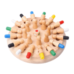 Wooden Color Memory Game Chess (Small) - Image 4