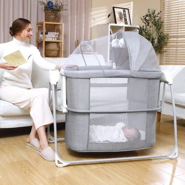 Mastela 4 in 1 Deluxe Multi-Functional Bassinet - Grey