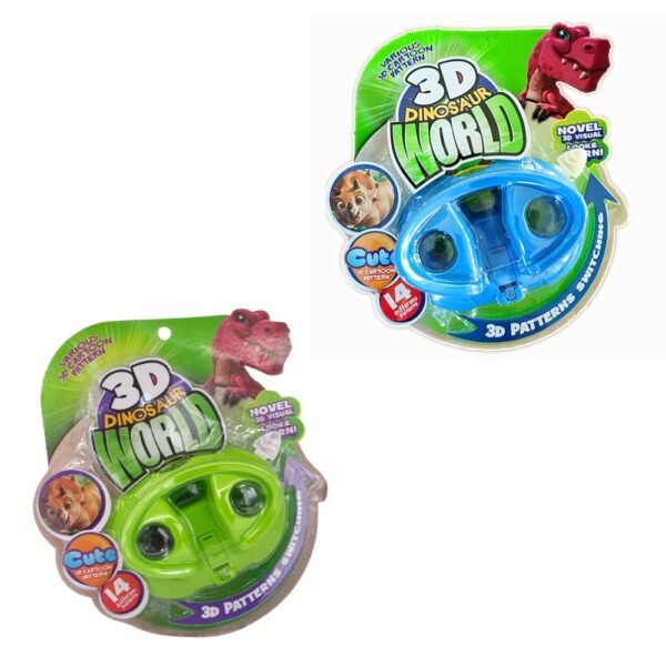 3D Elliptical Dinosaurs Viewing Machine - Explore 3D Dinosaurs World with 14 Different Patterns - Ages 3+ (Assorted Color)