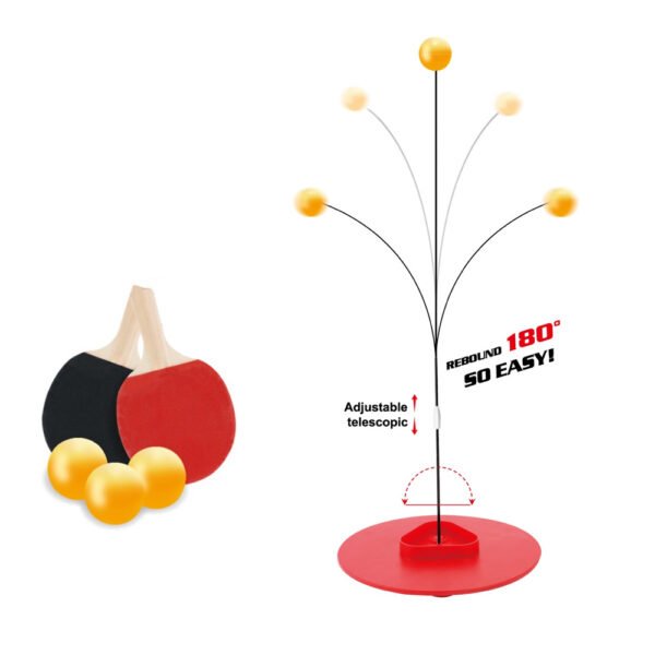 Plastic chassis table tennis trainer
