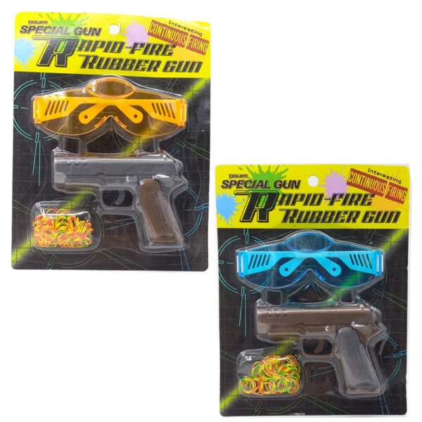 Gun with Rubber Band Bullet + Goggles