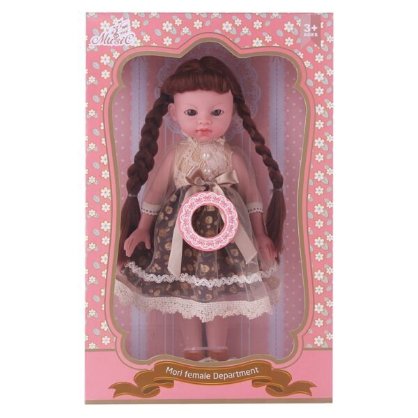 Baby So Lovely - 12-Inch Upright Silicone Doll for Girls with Music