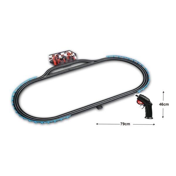1:64 Rail Cars Fast Race - Racing Slot Track Set - 228cm - For Ages 6+