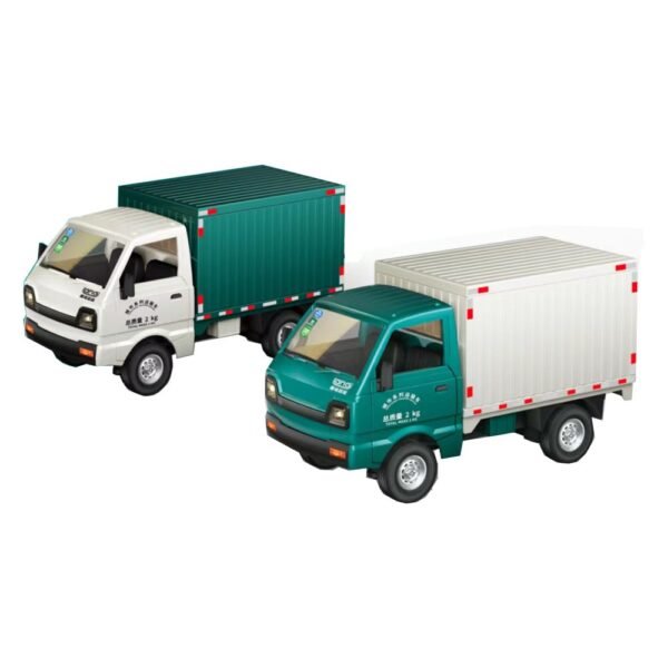 1:16 2.4G Dual Frequency Remote Control Lighting Urban Micro Carriage Truck - Manual Door Opening - Assorted Color