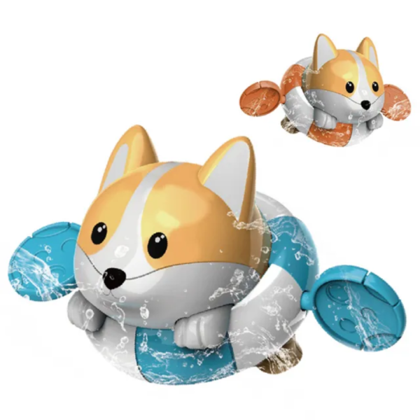 Corky Dog Bath Splashing Toy