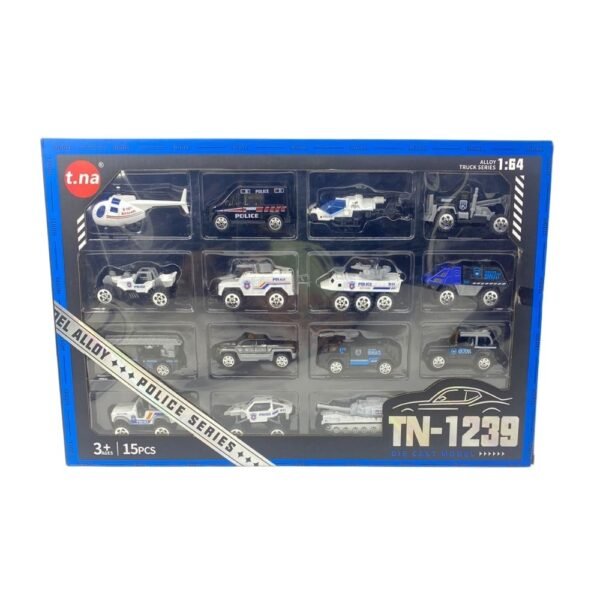 15-Piece Diecast Police Series Set