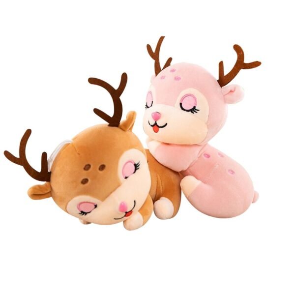Sleeping Deer Plush Toy - 1PC Color May Vary