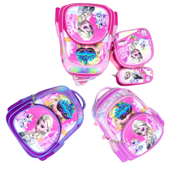 14 inch - Snow Princess Kids Backpack Set - Girls