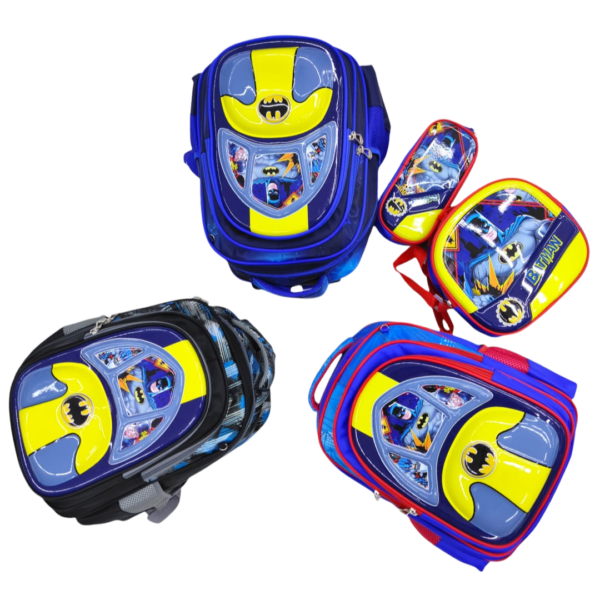 14 inch - Bat Superhero Backpack Set