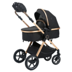 Kidilo - 2 in 1 Baby Stroller, Convertible Bassinet Pushchair - Image 2