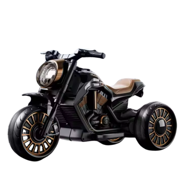 Rechargeable Ride On Motor Bike (Black) (1X12V-4.5AH,2MOTOR)