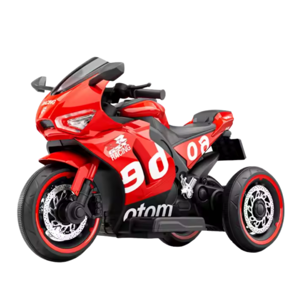 Rechargeable Ride On Motor Bike (Red) (1X12V-4.5AH,2MOTOR)