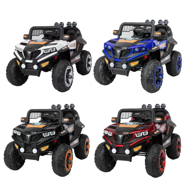 Rechargeable Battery Operated Ride-On Off-Roader Jeep (1X12V-7AH,4MOTOR) (Assorted)