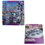 Bird Metallic Teapot Playset – Complete Kids Tea Party Set with Tray, Cups & Plates - Image 3