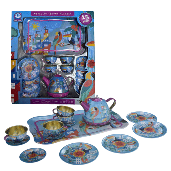 Bird Metallic Teapot Playset
