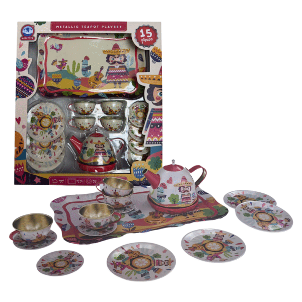 Fun Metallic Teapot Playset