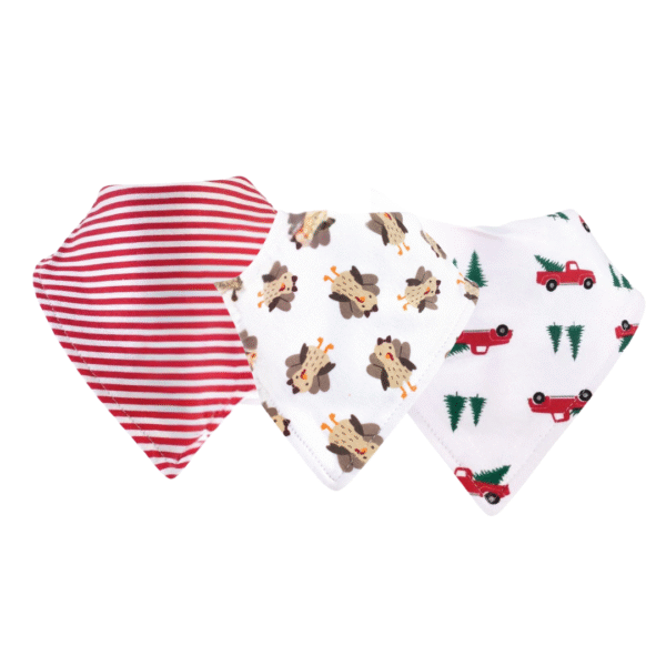 3PCS Baby Bandana Bib Set - Colorful Assorted