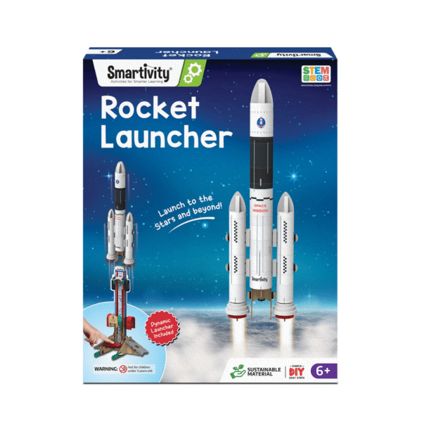 SMARTIVITY Rocket Launcher | DIY STEM Toy for Kids Ages 6-14 | Build, Learn & Launch | Sustainable Wood | Screen-Free Educational Fun