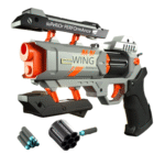 Transforming Revolver Soft Bullet Gun – Safe Action Play - Assorted Color - Image 3