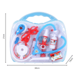 Kids Medical Tool Suitcase – 11-Piece Doctor Play Set with Lights | Blue | Ages 3+ - Image 4
